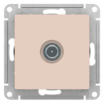 Розетка TV SE AtlasDesign оконечная 1DB, бежевая, механизм - Электрика, НВА - Выключатели и розетки - Розетки - . Магазин оборудования для автономного и резервного электропитания Ekosolar.ru в Выборге
