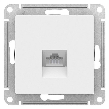 Розетка компьютерная SE AtlasDesign RJ45, белая механизм - Электрика, НВА - Выключатели и розетки - Розетки - . Магазин оборудования для автономного и резервного электропитания Ekosolar.ru в Выборге