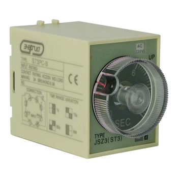 Реле времени 220V ST3PC-B (0.1-1s/10s/60s/6 min) Энергия - Электрика, НВА - Реле, автоматизация и управление - Реле времени - . Магазин оборудования для автономного и резервного электропитания Ekosolar.ru в Выборге