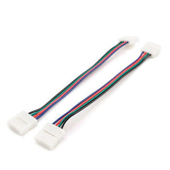 Комплект коннекторов Apeyron Electrics 09-12 (2 клипсы с проводами) для RGB-светодиодной ленты 12В IP20 10 мм - Светильники - Cветодиодные ленты - . Магазин оборудования для автономного и резервного электропитания Ekosolar.ru в Выборге
