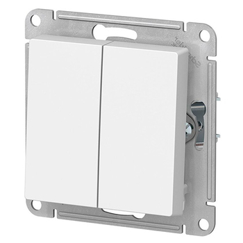 Выключатель Schneider Electric AtlasDesign 2-клавишный сх.5, 10АХ, белый, механизм - Электрика, НВА - Выключатели и розетки - Выключатели - . Магазин оборудования для автономного и резервного электропитания Ekosolar.ru в Выборге