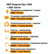 ИБП для котла Энергия Про 1000 + Аккумулятор 100 Ач 12 В (700Вт - 78мин) - ИБП и АКБ - ИБП для котлов - . Магазин оборудования для автономного и резервного электропитания Ekosolar.ru в Выборге